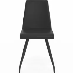 IDMarket Chaises noires liseré blanc pieds araignée pour salle à manger* Collection Contemporaine|Tables Et Chaises