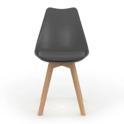IDMarket Chaises scandinaves 4 couleurs : gris foncé, gris clair, noir et blanc* Collection Scandinave|Salle À Manger Complète