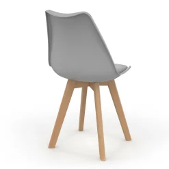 IDMarket Chaises scandinaves 4 couleurs : gris foncé, gris clair, noir et blanc* Collection Scandinave|Salle À Manger Complète