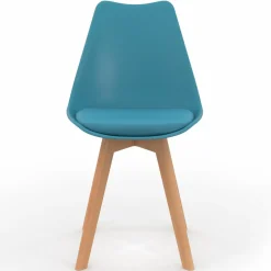 IDMarket Chaises scandinaves 4 couleurs : pastel rose, blanc, gris clair et bleu* Collection Scandinave|Salle À Manger Complète