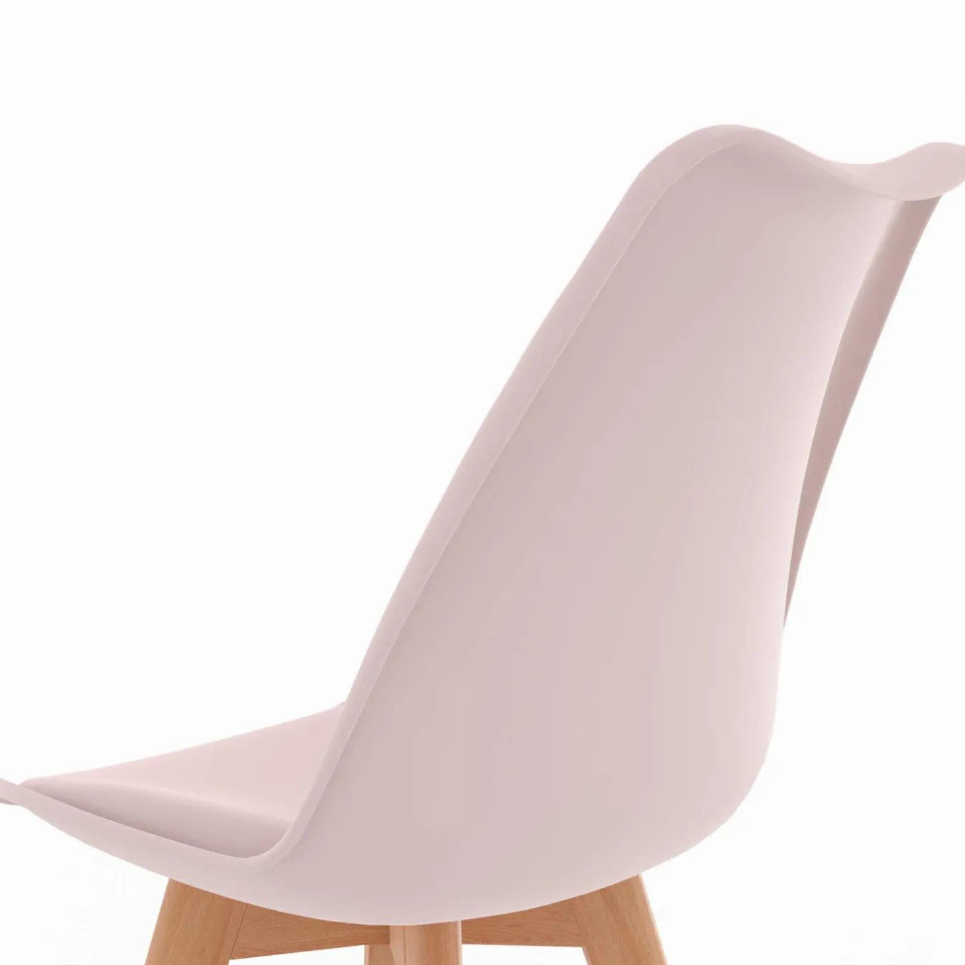 IDMarket Chaises scandinaves 4 couleurs : pastel rose, blanc, gris clair et bleu* Collection Scandinave|Salle À Manger Complète
