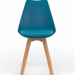 IDMarket Chaises scandinaves 4 couleurs : gris foncé, gris clair, blanc et bleu* Collection Scandinave|Salle À Manger Complète