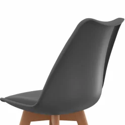 IDMarket Chaises scandinaves 4 couleurs : gris foncé, gris clair, blanc et bleu* Collection Scandinave|Salle À Manger Complète