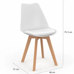 IDMarket Chaises scandinaves beige, blanc et marron velours patchworks mix color* Collection Scandinave|Tables Et Chaises