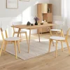 IDMarket Chaises scandinaves bicolores blanc et bois* Collection Scandinave|Tables Et Chaises