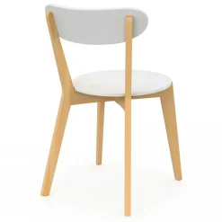 IDMarket Chaises scandinaves bicolores blanc et bois* Collection Scandinave|Tables Et Chaises