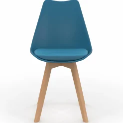 IDMarket Chaises scandinaves bleu canard* Collection Scandinave|Salle À Manger Complète