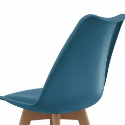 IDMarket Chaises scandinaves bleu canard* Collection Scandinave|Salle À Manger Complète