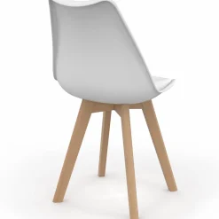 IDMarket Chaises scandinaves bleu canard et blanc* Collection Scandinave|Chaises