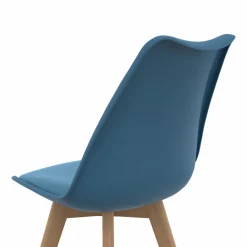 IDMarket Chaises scandinaves bleu canard et blanc* Collection Scandinave|Chaises