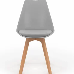 IDMarket Chaises scandinaves grises avec coussin* Collection Scandinave|Salle À Manger Complète