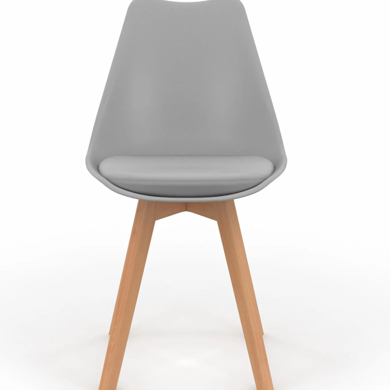 IDMarket Chaises scandinaves grises avec coussin* Collection Scandinave|Salle À Manger Complète