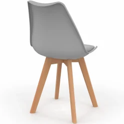 IDMarket Chaises scandinaves mix color rose, blanc, gris, bleu* Collection Scandinave|Salle À Manger Complète