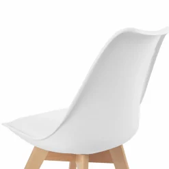 IDMarket Chaises scandinaves mix color blanc, gris clair et patchworks* Collection Scandinave|Tables Et Chaises