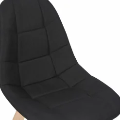 IDMarket Chaises scandinaves noires pieds en bois* Collection Scandinave|Chaises