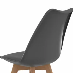 IDMarket Chaises scandinaves patchworks noirs, gris et blancs* Collection Scandinave|Chaises