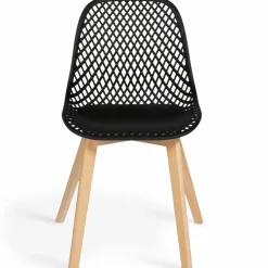 IDMarket Chaises terracotta et beige* Collection Scandinave|Chaises