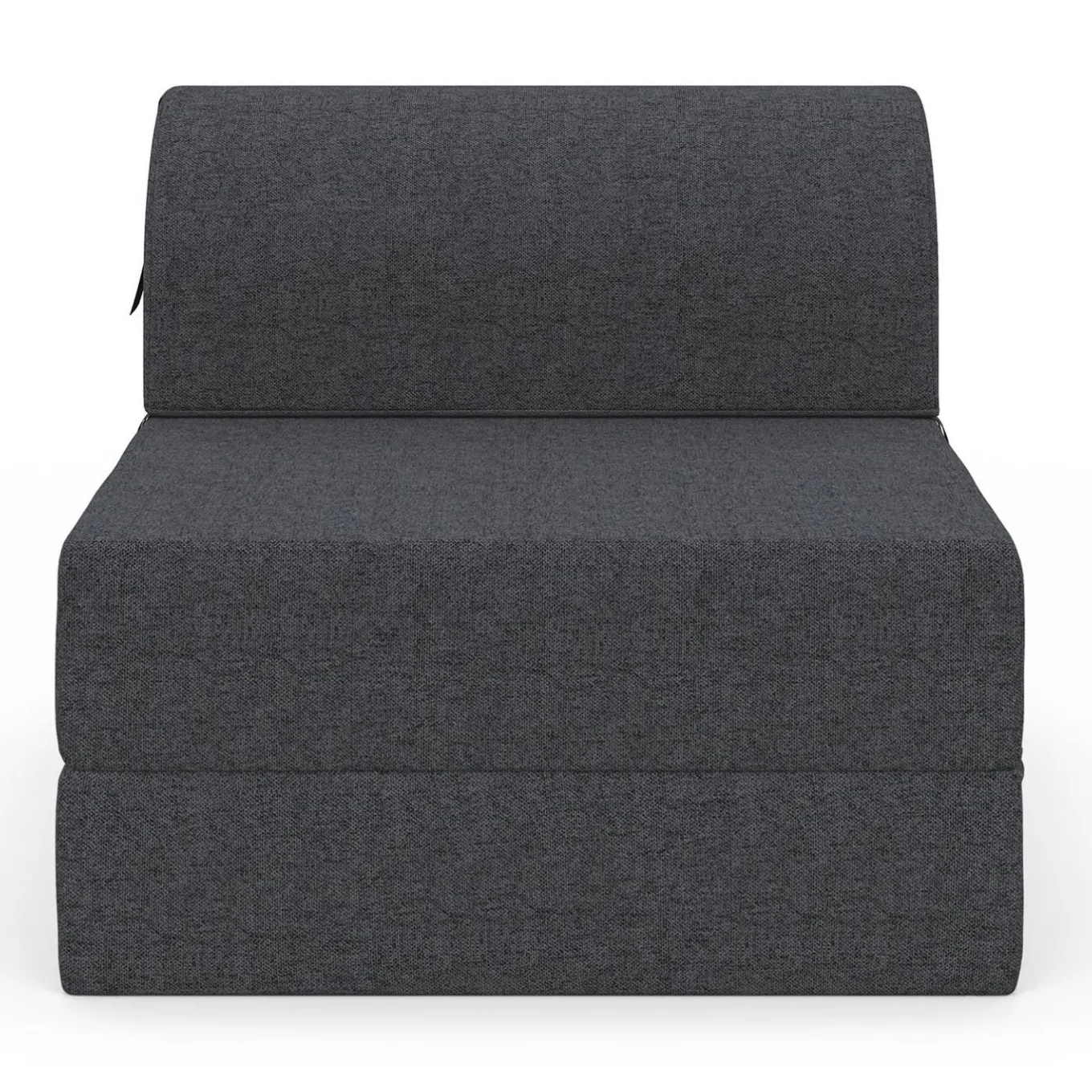 IDMarket Chauffeuse convertible 1 place en tissu gris anthracite* Fauteuils