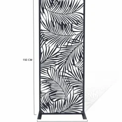 IDMarket Claustra extérieur métal gris motif palmier* Panneaux Occultants