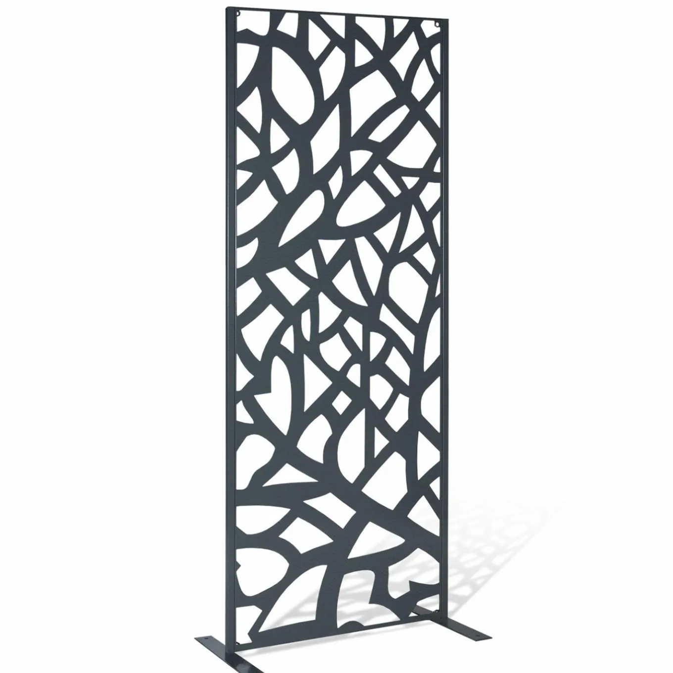 IDMarket Claustra extérieur métal gris design* Panneaux Occultants