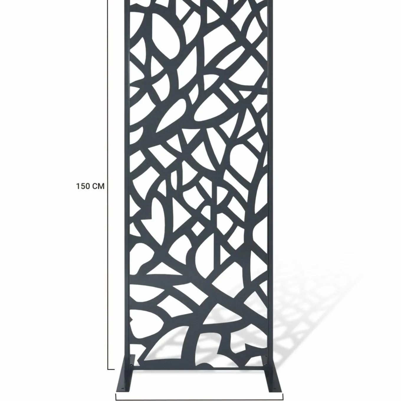 IDMarket Claustra extérieur métal gris design* Panneaux Occultants