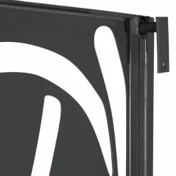 IDMarket Claustra extérieur métal gris motif floral* Panneaux Occultants