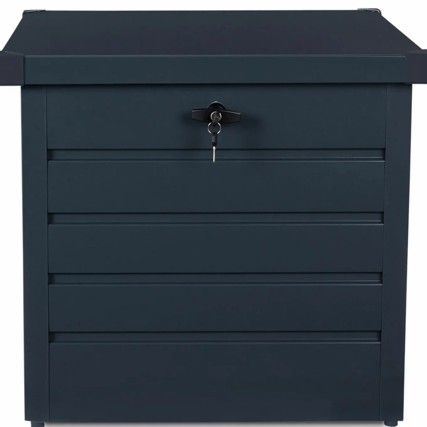 IDMarket Coffre de jardin verrouillable en métal gris anthracite 200 L* Coffre De Jardin|Abris De Jardin