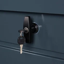 IDMarket Coffre de jardin verrouillable en métal gris anthracite 200 L* Coffre De Jardin|Abris De Jardin