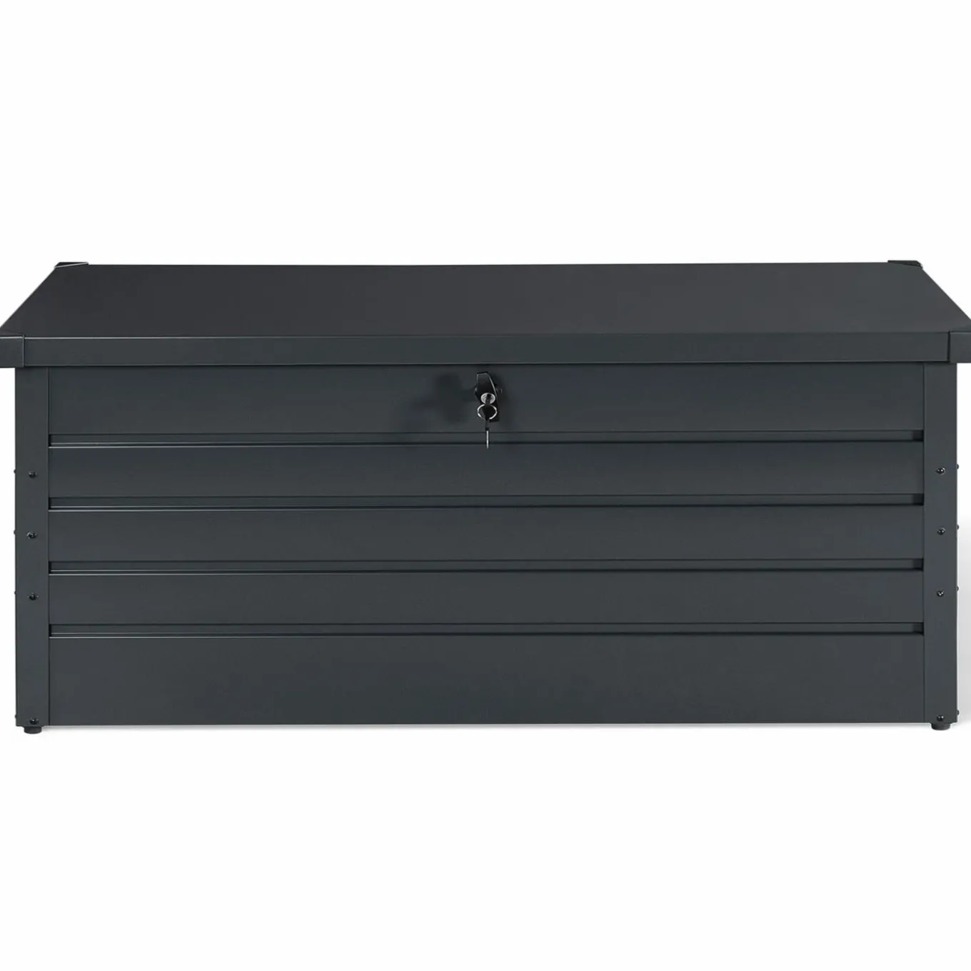 IDMarket Coffre de jardin verrouillable en métal gris anthracite 600 L* Coffre De Jardin|Abris De Jardin