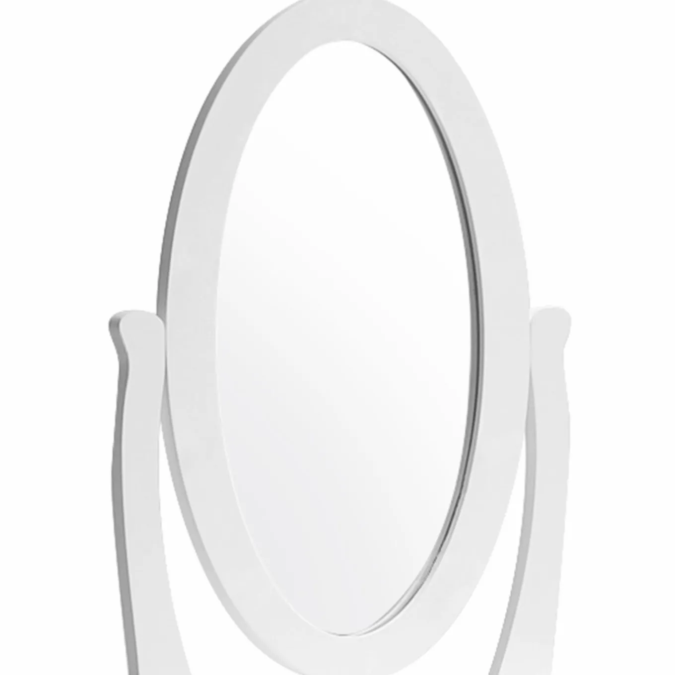IDMarket Coiffeuse blanche avec miroir et tabouret* Collection Design|Collection Agencement Magasin