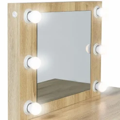 IDMarket Coiffeuse industrielle avec éclairage* Collection Agencement Magasin|Chambre Complète Adulte