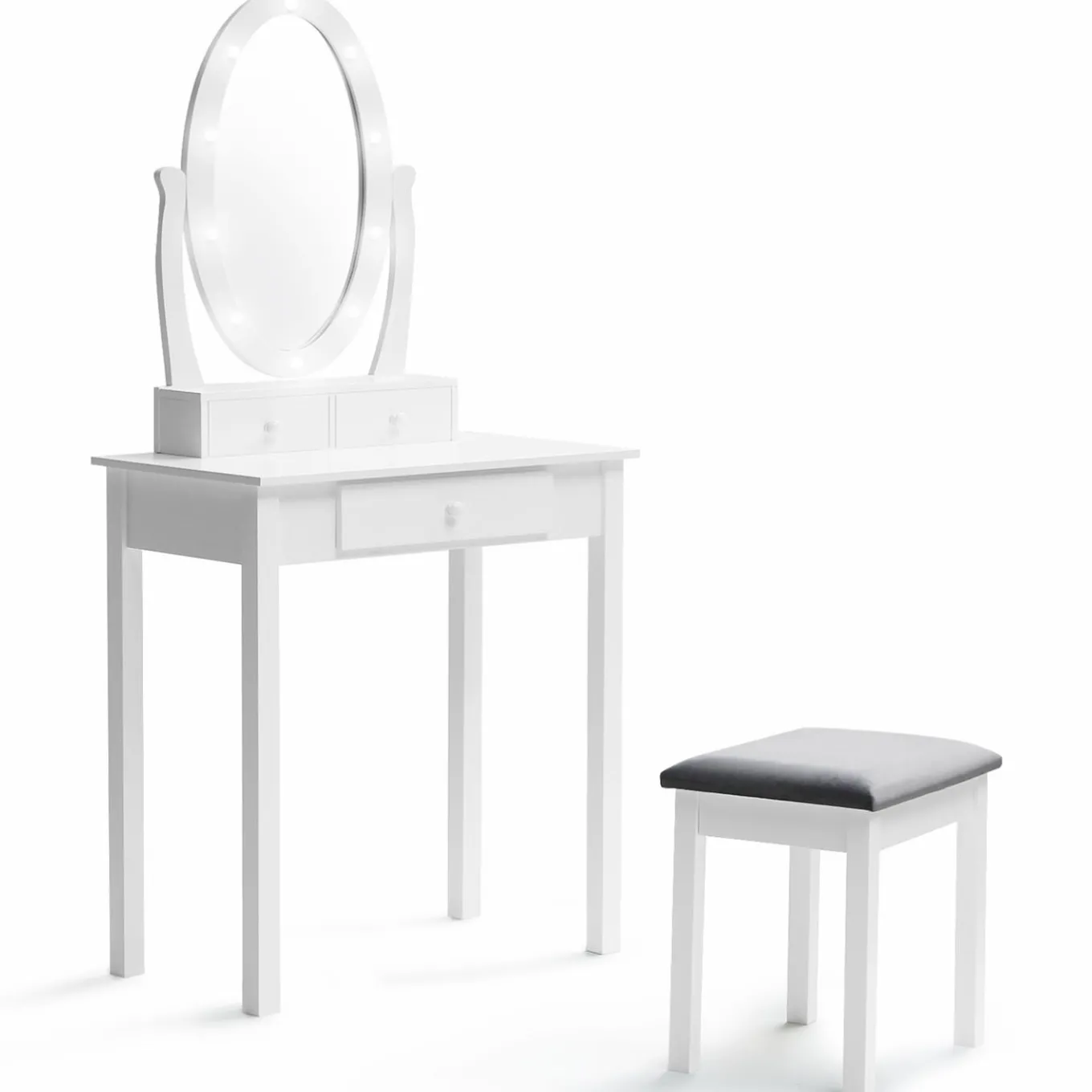 IDMarket Coiffeuse miroir led* Meubles Hauts|Collection Design