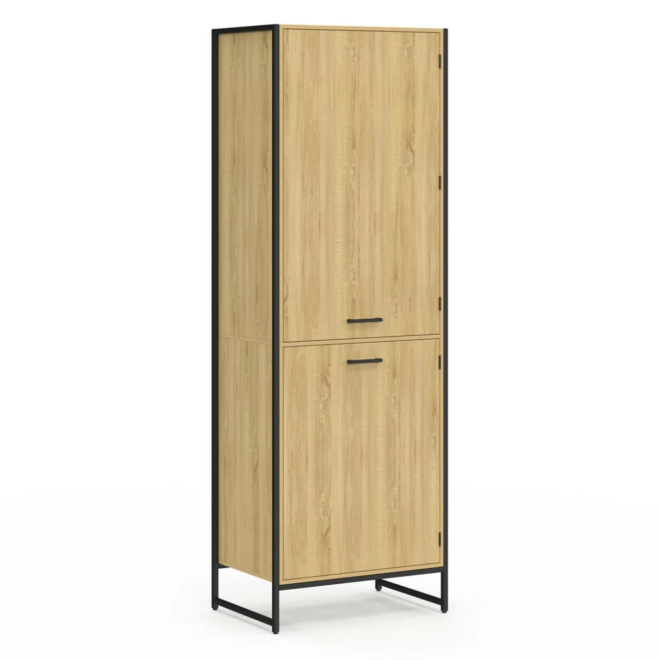 IDMarket Colonne cuisine industrielle 2 portes* Collection Industrielle|Buffets De Cuisine