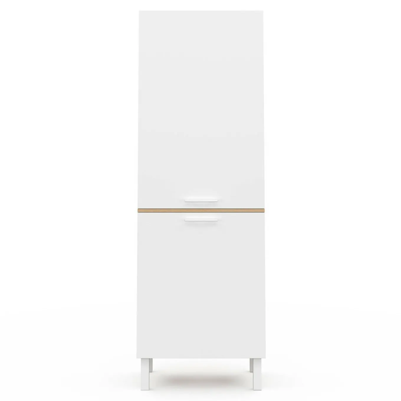 IDMarket Colonne de cuisine hêtre et blanc* Collection Contemporaine|Buffets De Cuisine