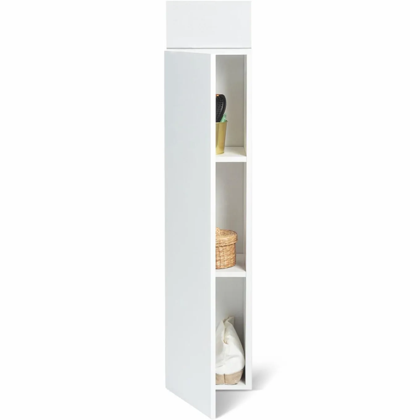 IDMarket Colonne de rangement suspendue blanche* Meubles Blancs|Collection Design