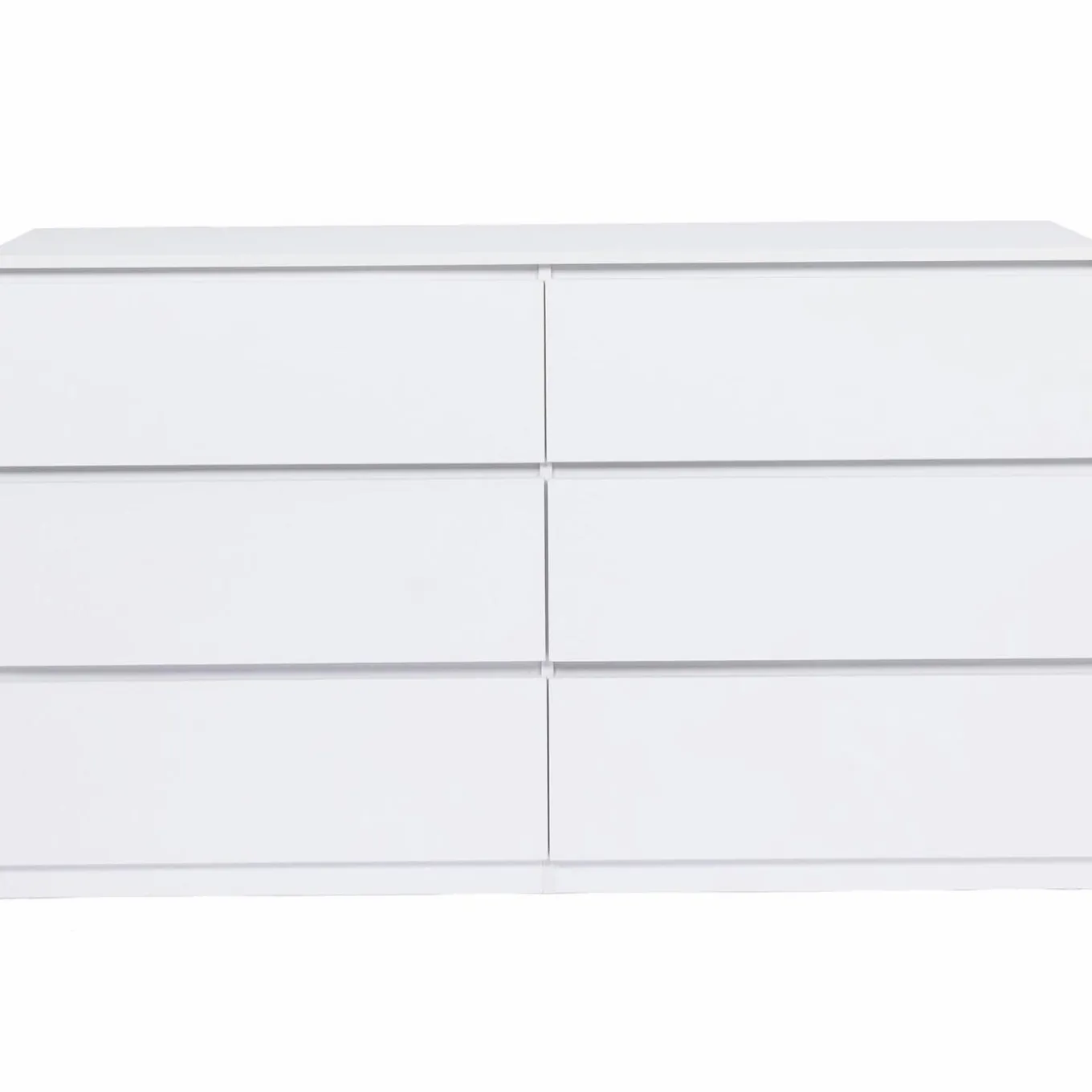 IDMarket Commode 6 tiroirs 140 cm bois blanc* Meubles Tiroirs|Meubles Bas