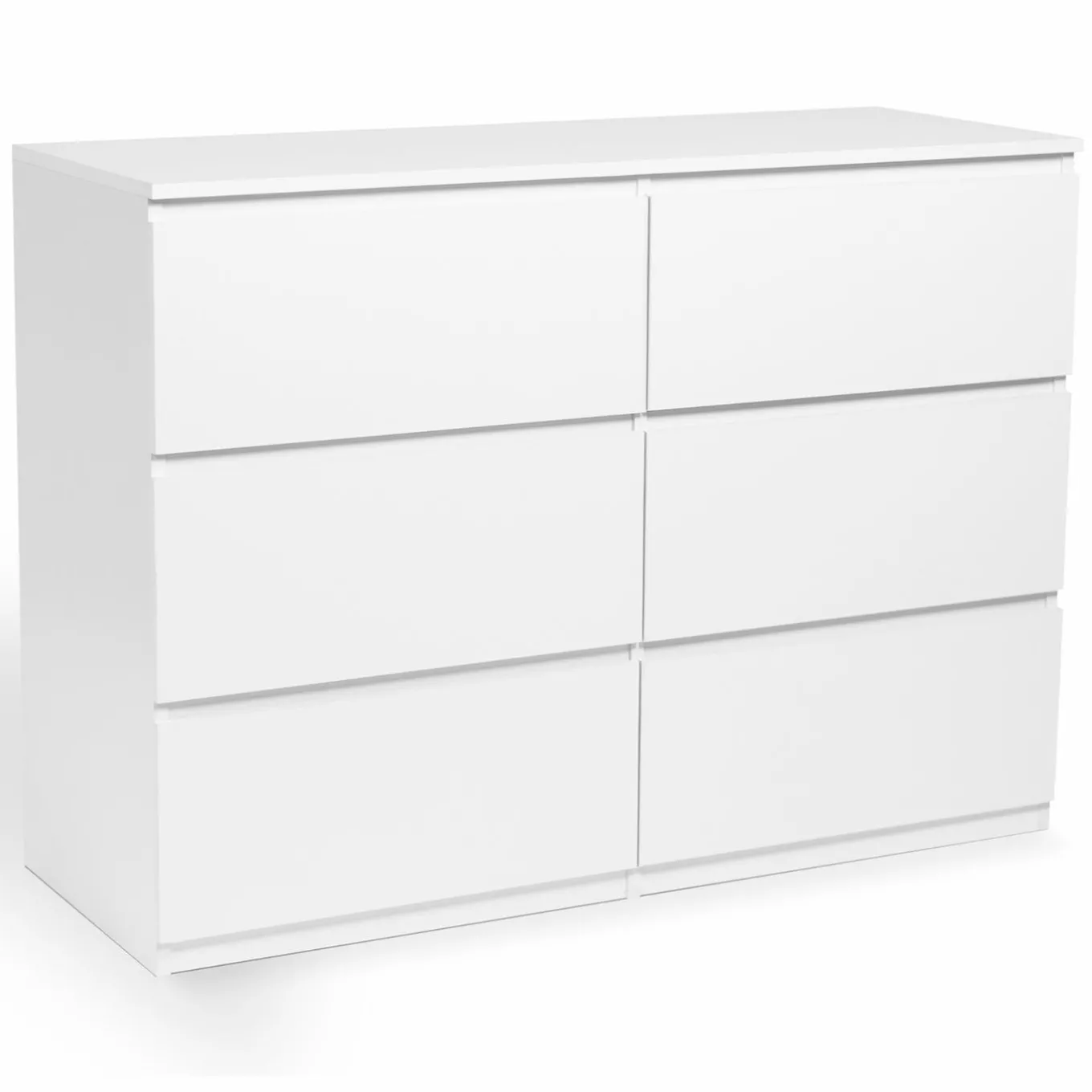 IDMarket Commode 6 tiroirs blanche* Commodes