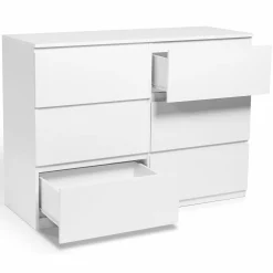 IDMarket Commode 6 tiroirs blanche* Commodes