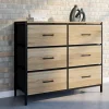 IDMarket Commode 6 tiroirs en tissu industrielle* Meubles Tiroirs|Meubles Bas