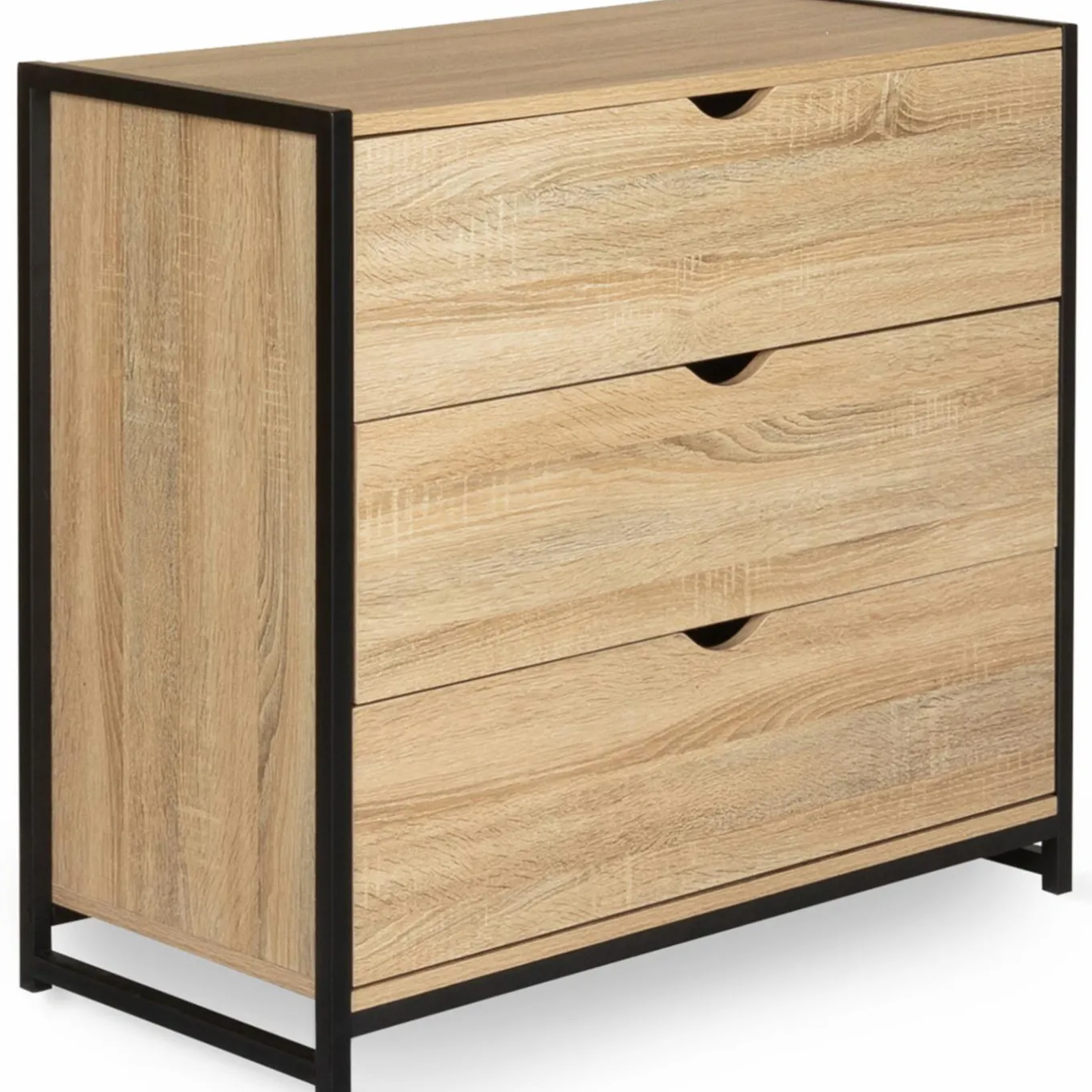 IDMarket Commode industrielle 3 tiroirs* Meubles Tiroirs|Meubles Bas