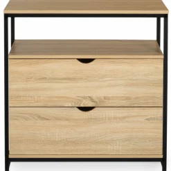 IDMarket Commode industrielle 2 tiroirs* Meubles Tiroirs|Meubles Bas