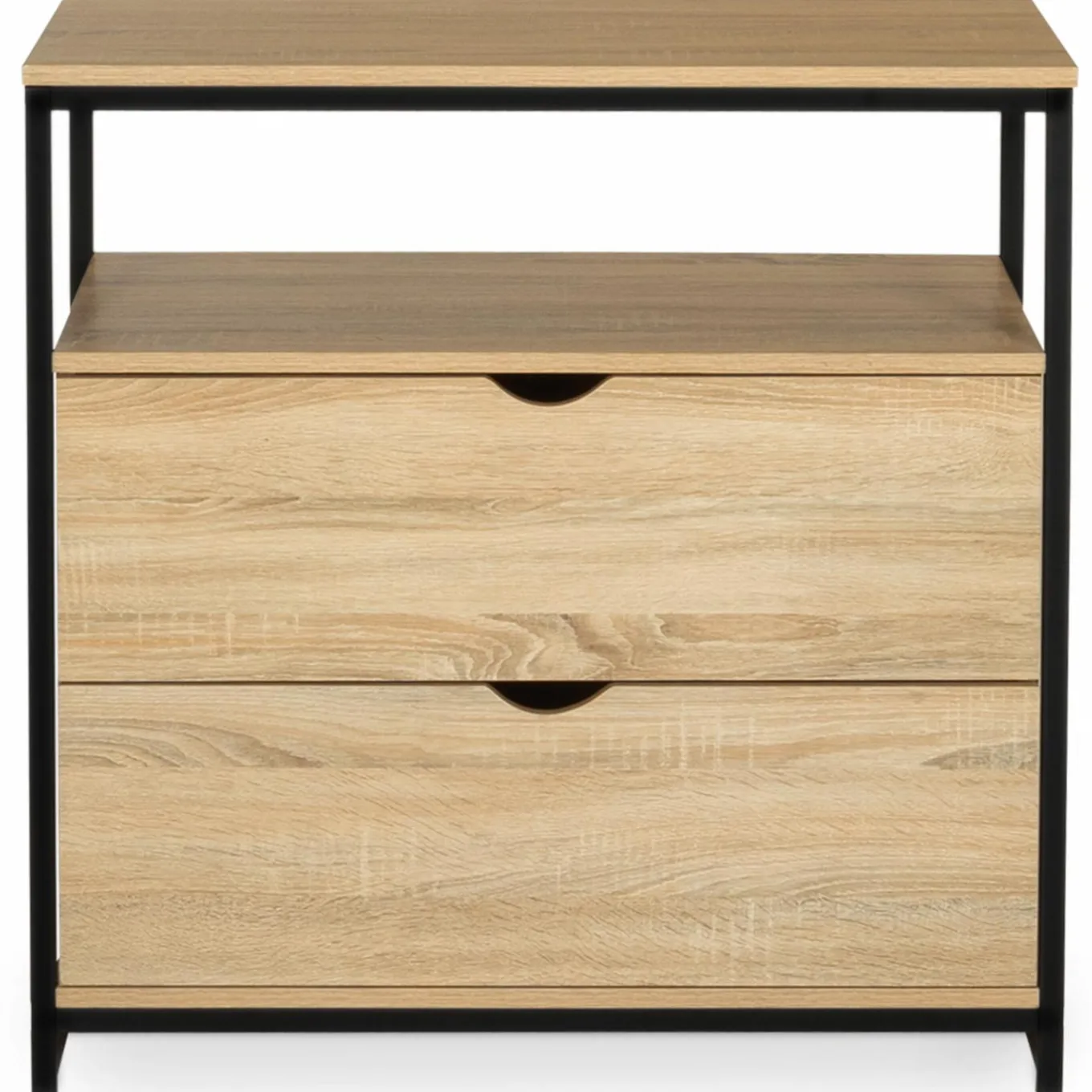 IDMarket Commode industrielle 2 tiroirs* Meubles Tiroirs|Meubles Bas