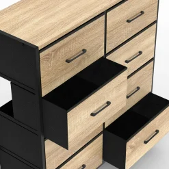 IDMarket Commode industrielle avec 8 tiroirs en tissu* Meubles Tiroirs|Meubles Bas