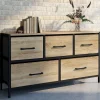 IDMarket Commode industrielle design 5 tiroirs* Meubles Tiroirs|Meubles Bas