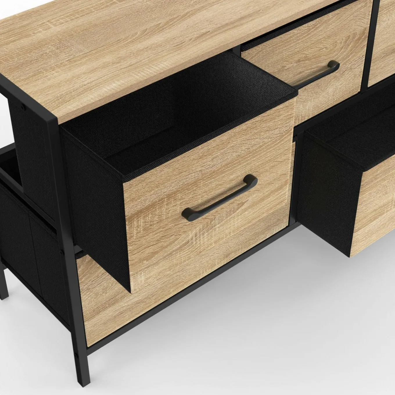 IDMarket Commode industrielle design 5 tiroirs* Meubles Tiroirs|Meubles Bas