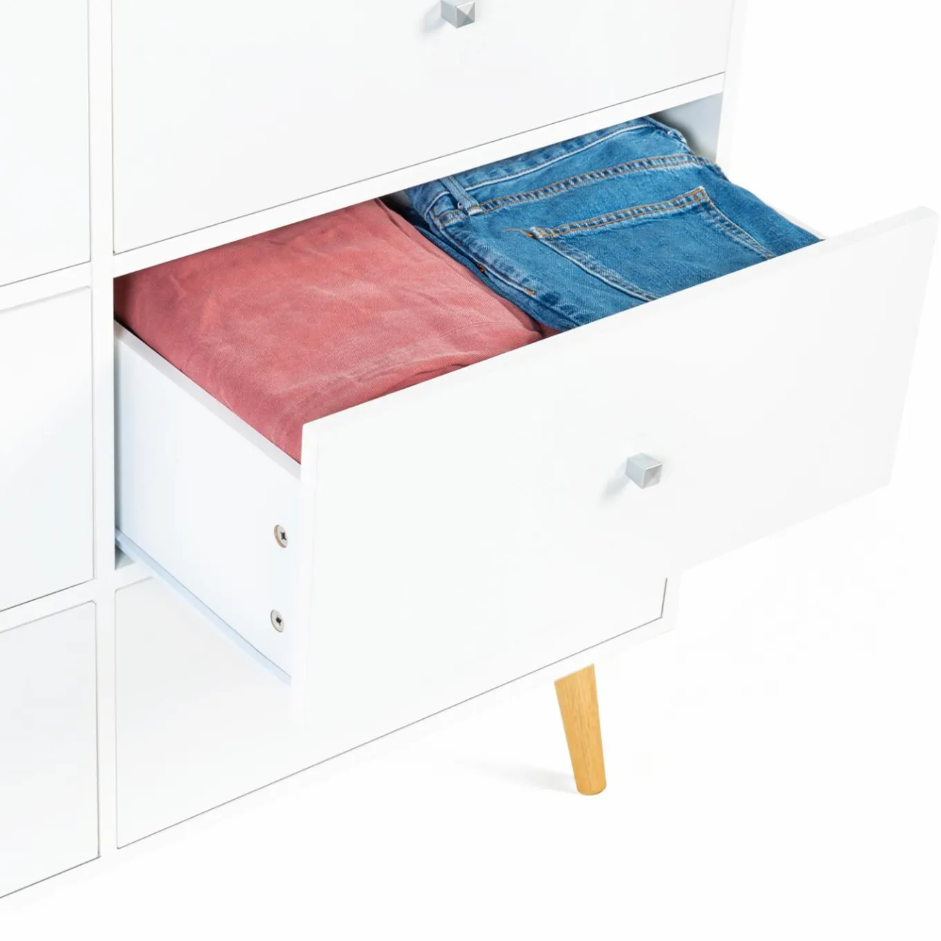 IDMarket Commode scandinave 6 tiroirs bois blanc* Meubles Tiroirs|Meubles Bas