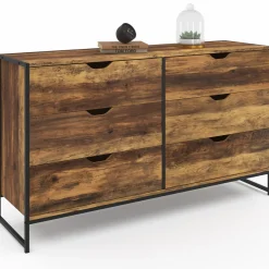 IDMarket Commode XXL design industriel avec 6 tiroirs* Meubles Tiroirs|Meubles Bas