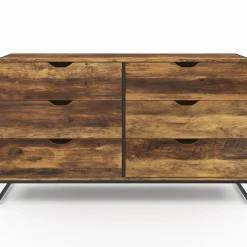 IDMarket Commode XXL design industriel avec 6 tiroirs* Meubles Tiroirs|Meubles Bas