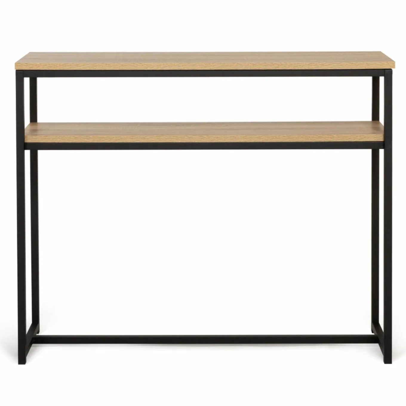 IDMarket Console bois et métal double plateau 100 cm* Meubles Bas|Collection Agencement Magasin