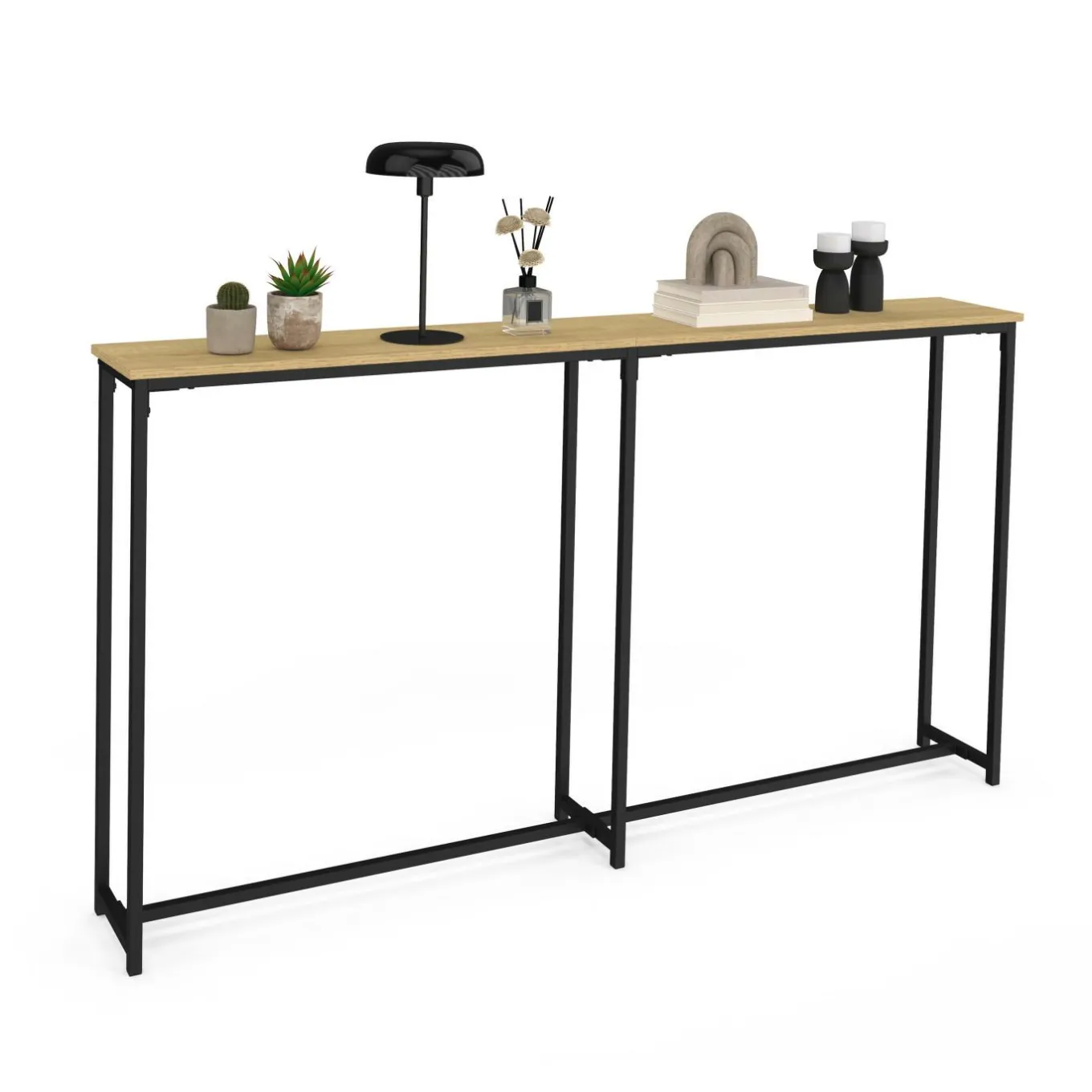 IDMarket Console bout de canapé table d'appoint design industriel* Petits Meubles|Consoles